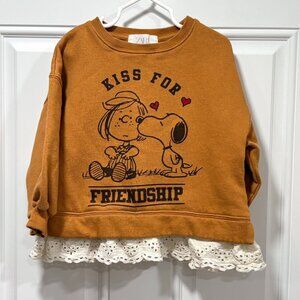 PEANUTS by ZARA Girl's Crewneck Sweatshirt